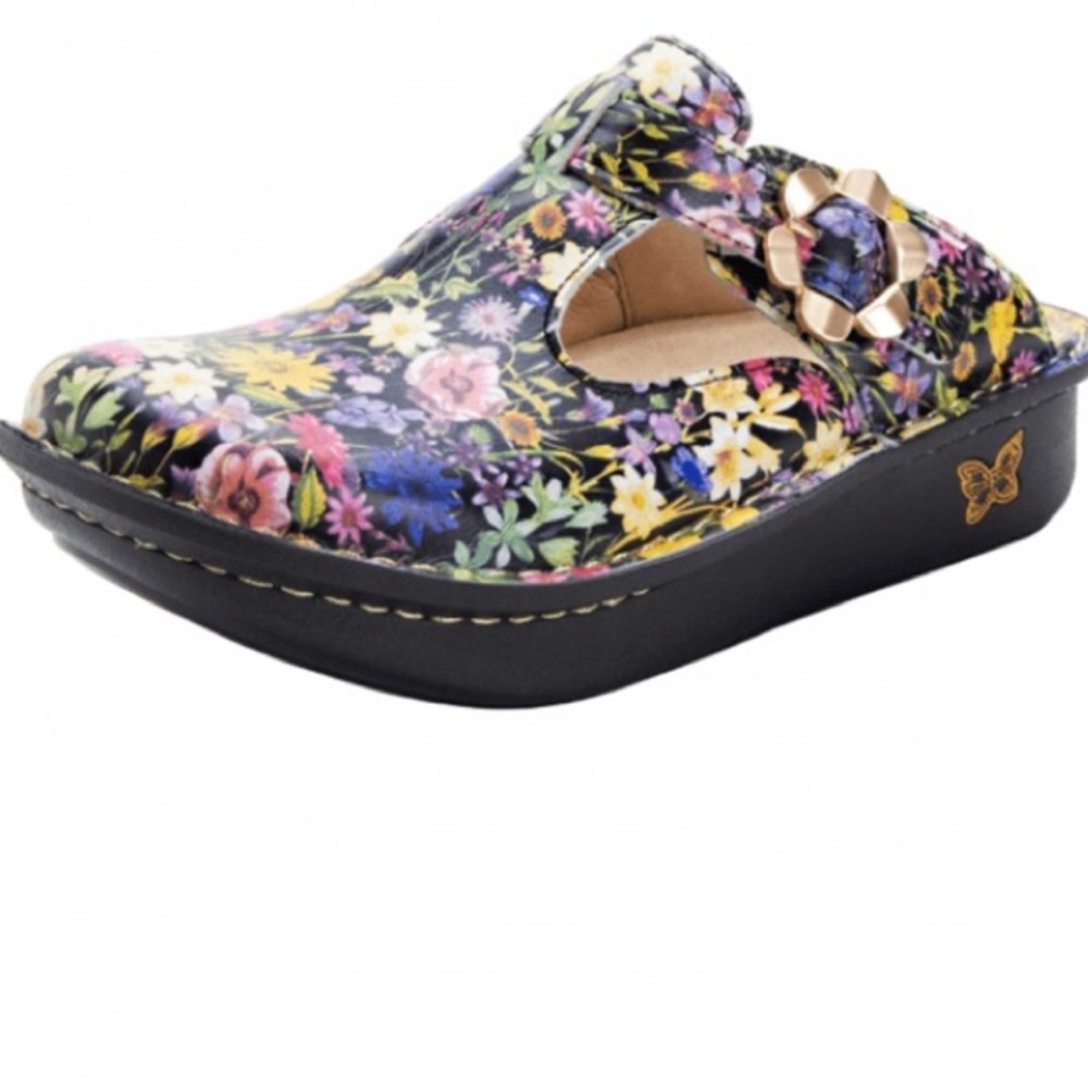 NWOT Algeria Classic Slip On Mule Clogs cultivate floral Size EU38 - Picture 2 of 8